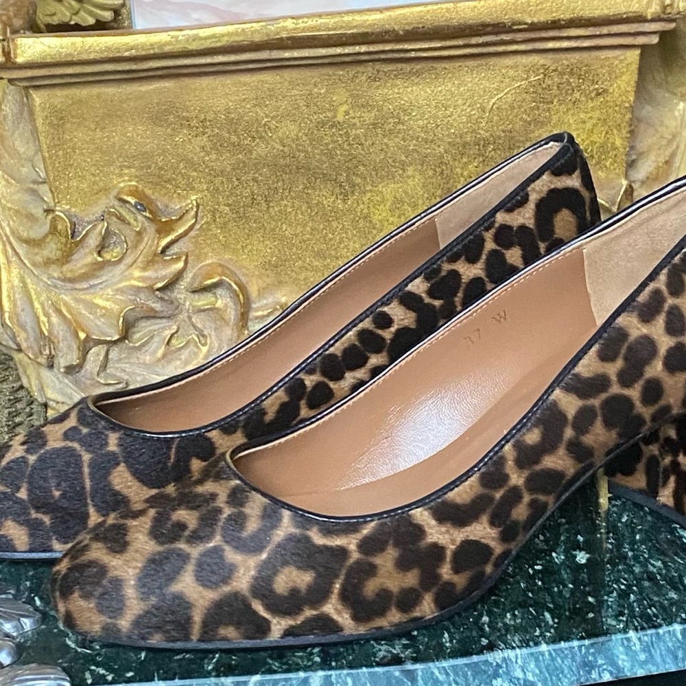 Margaux Animal Print Block Heels - Picture 3 of 8
